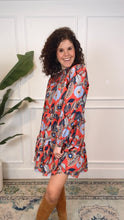 Load image into Gallery viewer, Florence Orange Floral Dress