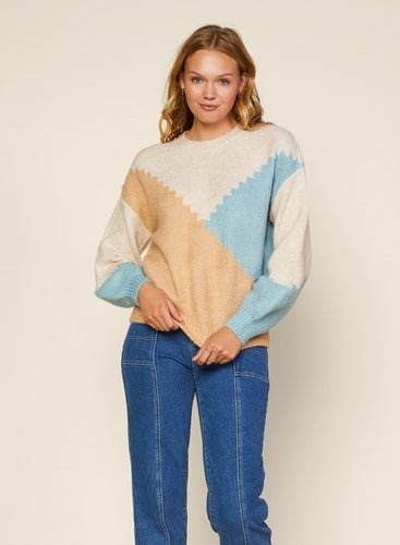 Last One: Charlotte Colorblock Knit Sweater
