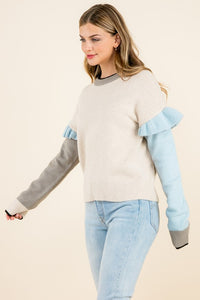 One Left: Bianca Baby Blue Sweater