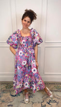 Load image into Gallery viewer, Evelyn Pink Puff Midi Dress