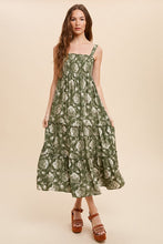 Load image into Gallery viewer, Gemma Green Floral  Dress
