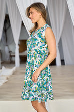 Load image into Gallery viewer, Melissa Teal Floral Dress