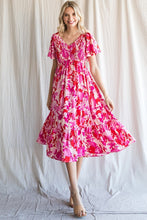Load image into Gallery viewer, Stella Smocked Pink Dress