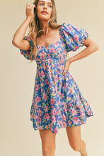 Load image into Gallery viewer, Petra Puff Sleeve Floral Dress