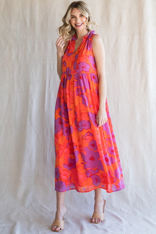 Last One: Palmer Printed Midi Dress