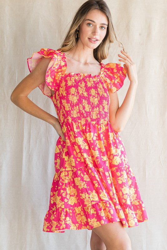 Felicity Floral Dress (Available in two colors)