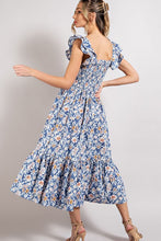 Load image into Gallery viewer, Faye Floral Ruffle Midi Dress