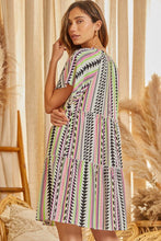 Load image into Gallery viewer, Padma Printed Striped Dress