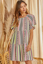 Load image into Gallery viewer, Padma Printed Striped Dress