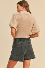 Load image into Gallery viewer, Cameron Collared Short Sleeve Sweater