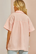 Load image into Gallery viewer, Gloria Gingham Short Sleeve Top
