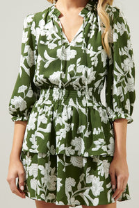 Last One: Gigi Green Floral Dress