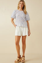 Load image into Gallery viewer, One Left: Darcy Daisy Textured Top