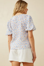Load image into Gallery viewer, One Left: Darcy Daisy Textured Top