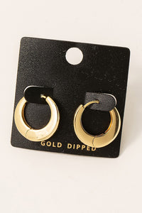 Gold Dipped Circle Hoops