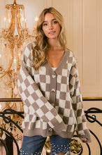 Load image into Gallery viewer, Claire Checkered Cardigan