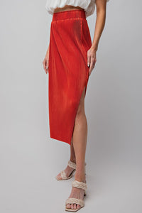 Carina Crinkle Midi Skirt (Two Colors)
