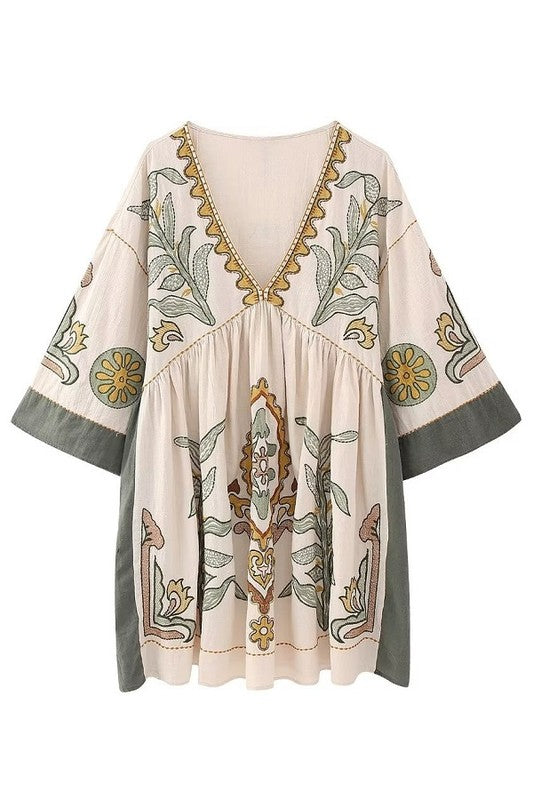 Last One: Jennifer Embroidery Dress