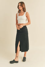 Load image into Gallery viewer, Bettina Black Denim Skirt