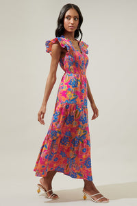 Last One: Dionne Bright Floral Dress