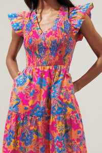 Last One: Dionne Bright Floral Dress