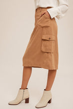 Load image into Gallery viewer, Restocked: Fiona Front Button Cargo Skirt