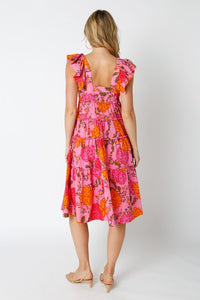 Last One: Polly Pink Floral Dress