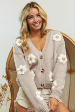 Load image into Gallery viewer, Charlotte Crochet Flower Cardigan