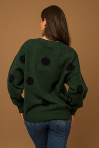 Last Two: Alexandra Polka Dot Sweater