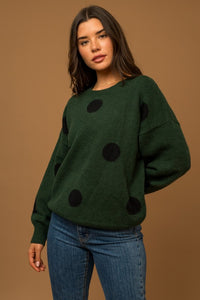 Last Two: Alexandra Polka Dot Sweater
