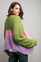 Load image into Gallery viewer, Last Two: Charlie Color Block Cardigan