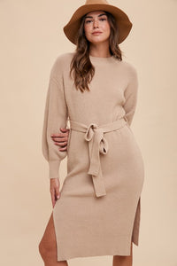 Final Two: Shiloh Taupe Sweater Dress