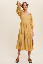 Load image into Gallery viewer, Last Two: Maria Marigold Floral Midi Dress