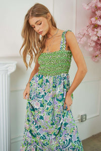 Phoenix Patterned Midi Dress