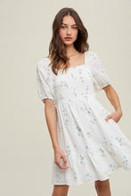 Load image into Gallery viewer, Amanda White Floral Dress