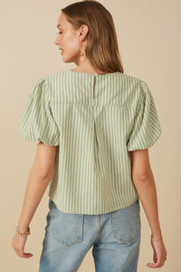 Lucy Linen Striped Top