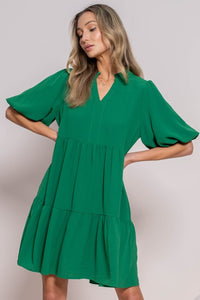 Last One: Abigail Green Tiered Dress