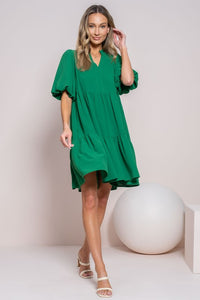 Last One: Abigail Green Tiered Dress