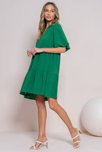 Load image into Gallery viewer, Last One: Abigail Green Tiered Dress