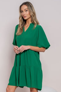 Last One: Abigail Green Tiered Dress