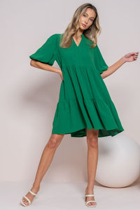 Last One: Abigail Green Tiered Dress