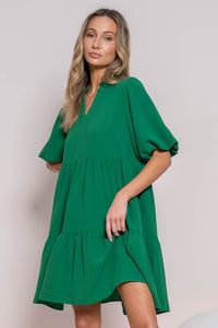 Last One: Abigail Green Tiered Dress