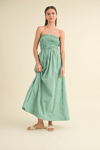 One Left: Taylor Green Tube Top Dress