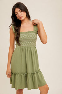 Sally Square Neck Dress