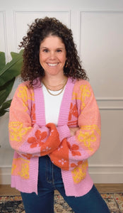 Olivia Floral Knit Cardigan