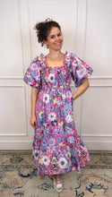 Load image into Gallery viewer, Evelyn Pink Puff Midi Dress