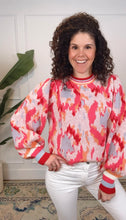 Load image into Gallery viewer, Two Left: Amber Pink Printed Sweater
