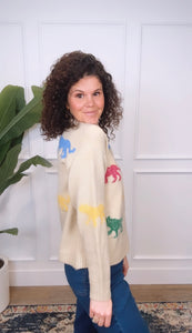 Amanda Animal Print Sweater