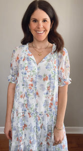 Lisa Floral Midi Dress