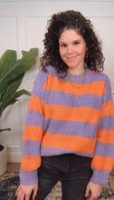 Load image into Gallery viewer, Two Left: Ophelia Orange and Purple Sweater